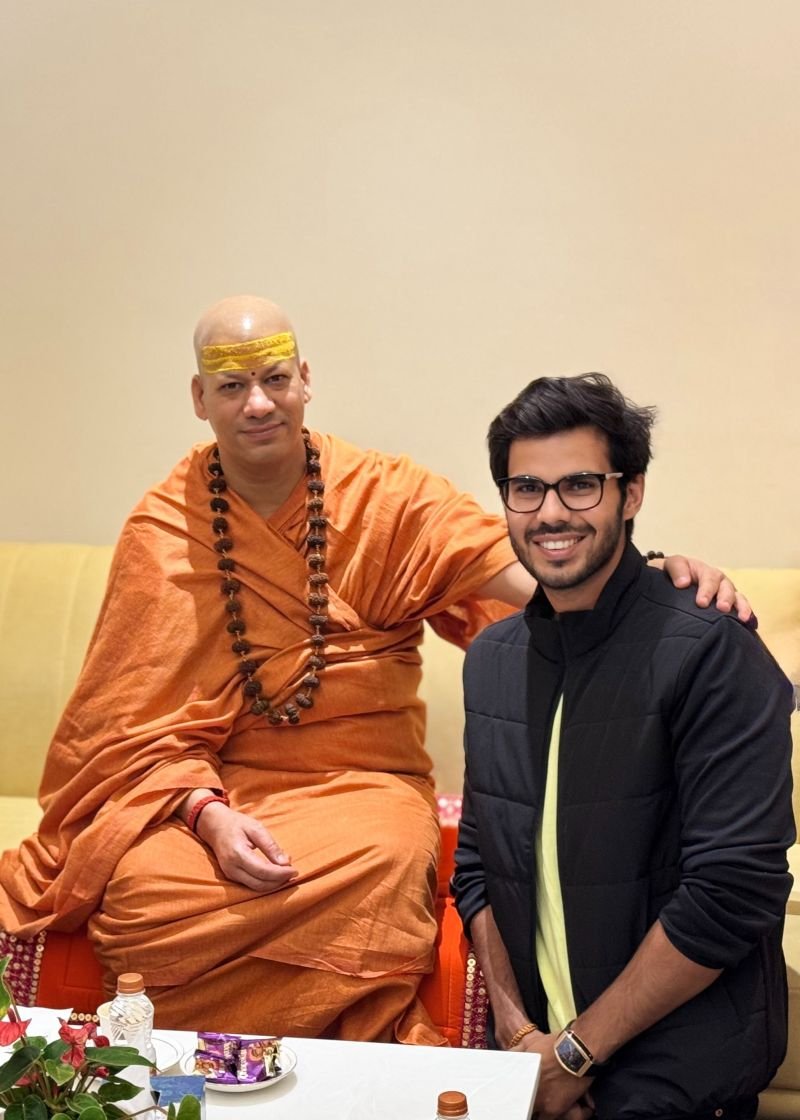 With Swami Kailashanand Giri